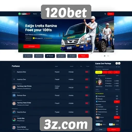 Interface e usabilidade do site de apostas 120bet