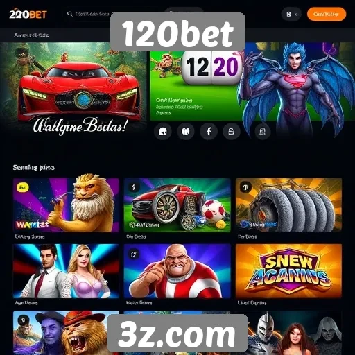 Opções de jogos oferecidas pela 120bet