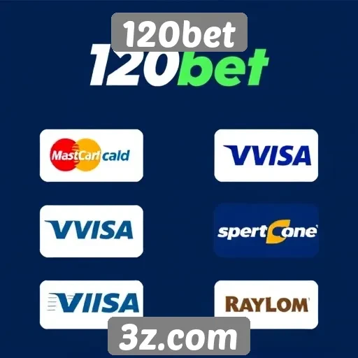 Métodos de pagamento disponíveis na plataforma 120bet