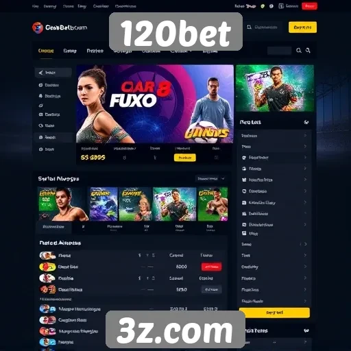 Análise da interface do usuário do site 120bet